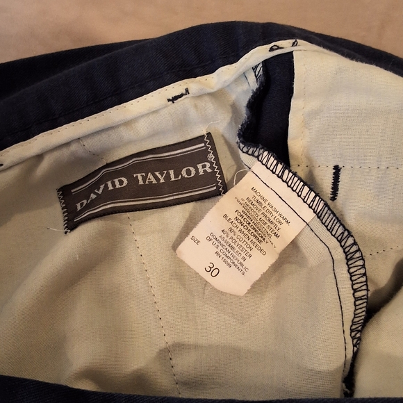 David Taylor, Men's, 30 Waist Navy Blue Shorts - Picture 2 of 6